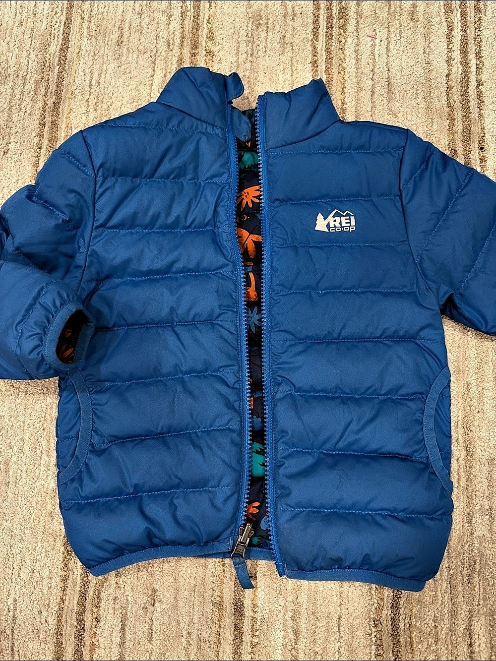 REI Kids Blue Puffer Jacket